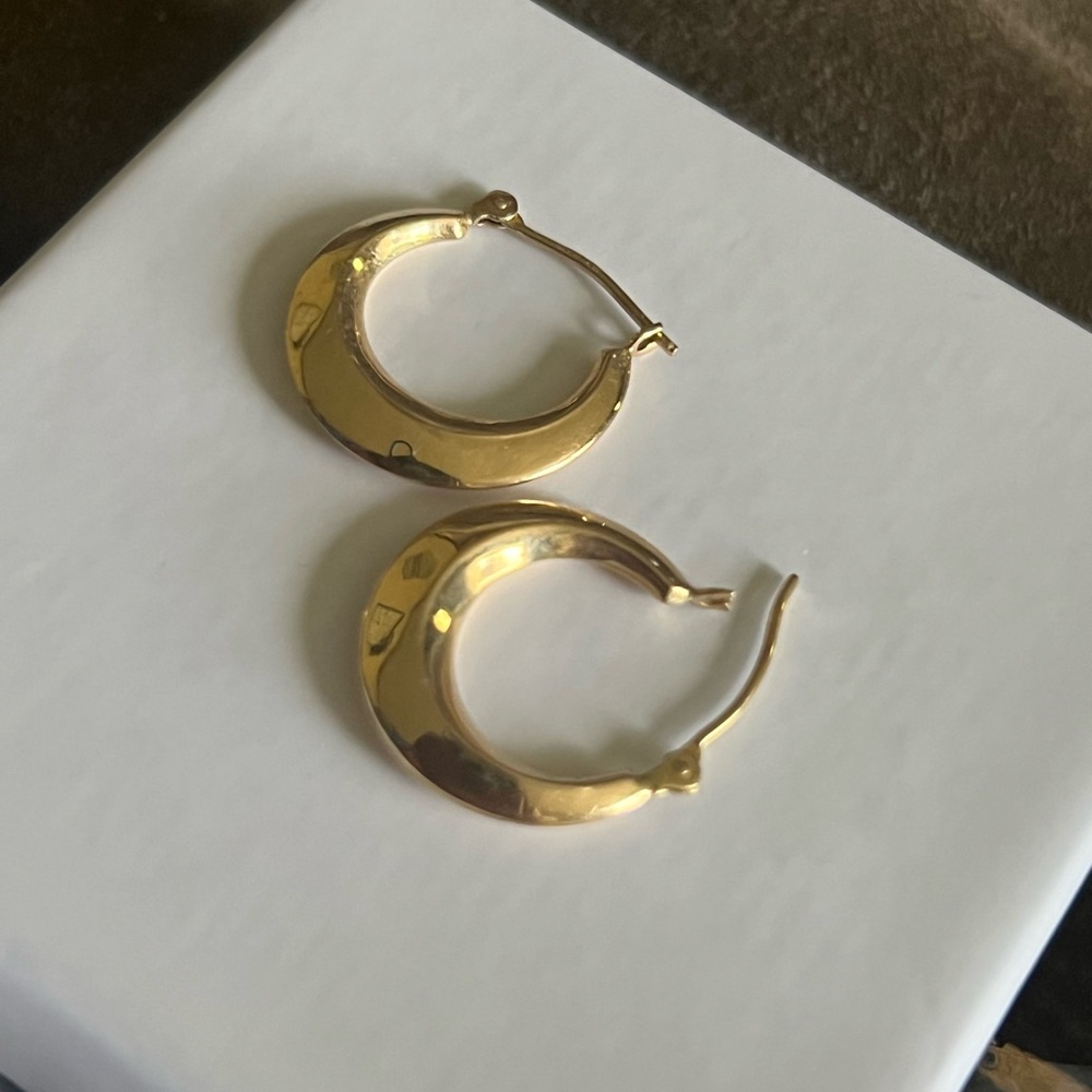 14K gold hoops